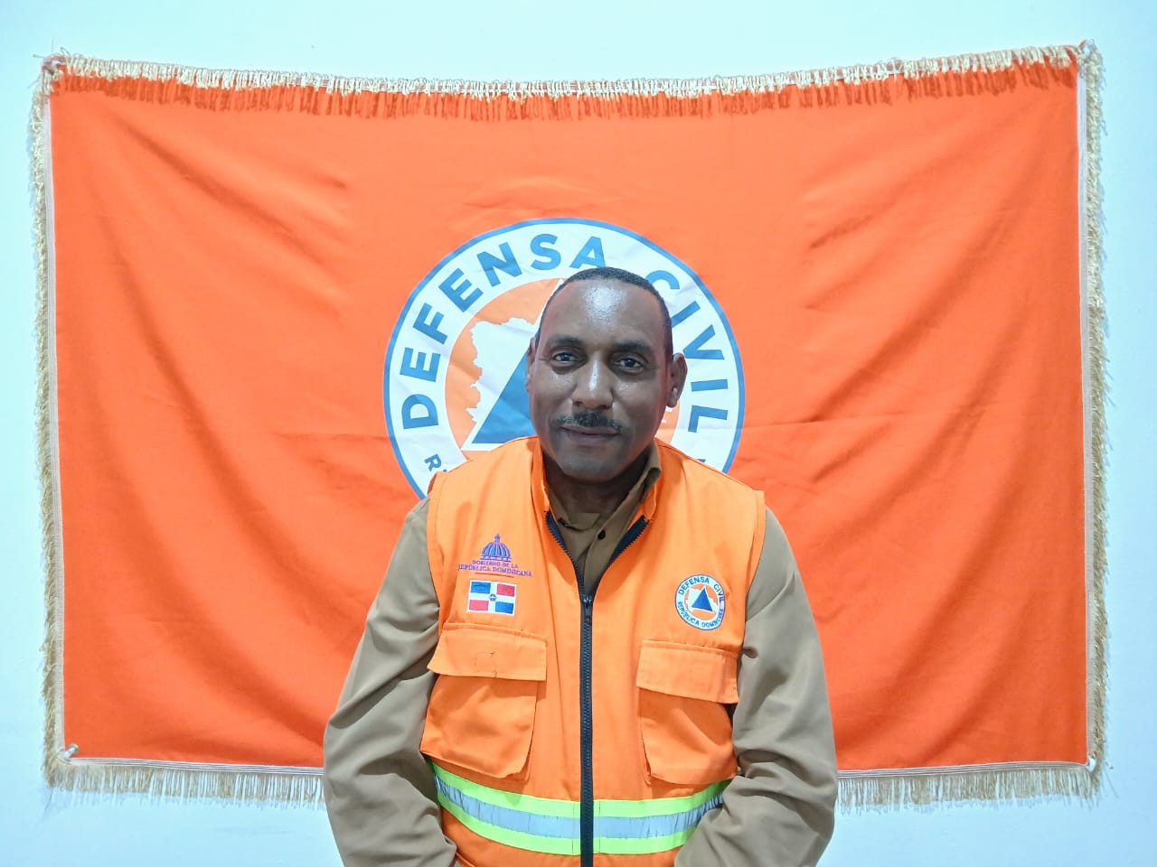 Carlos Confidente, director provincial de la Defensa Civil en Barahona.