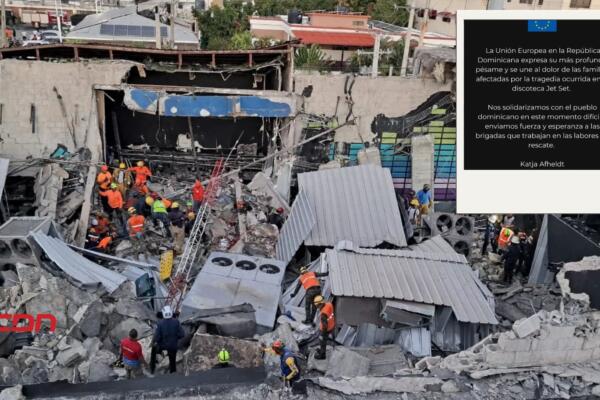 Unión Europea expresa condolencias por tragedia en Jet Set. (foto, fuente externa)