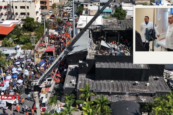 Autoridades de salud visitan a pacientes heridos en tragedia del Jet Set. (foto, fuente externa)