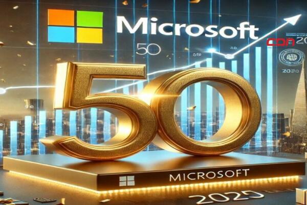 Microsoft celebra su 50 aniversario. (foto, fuente externa)