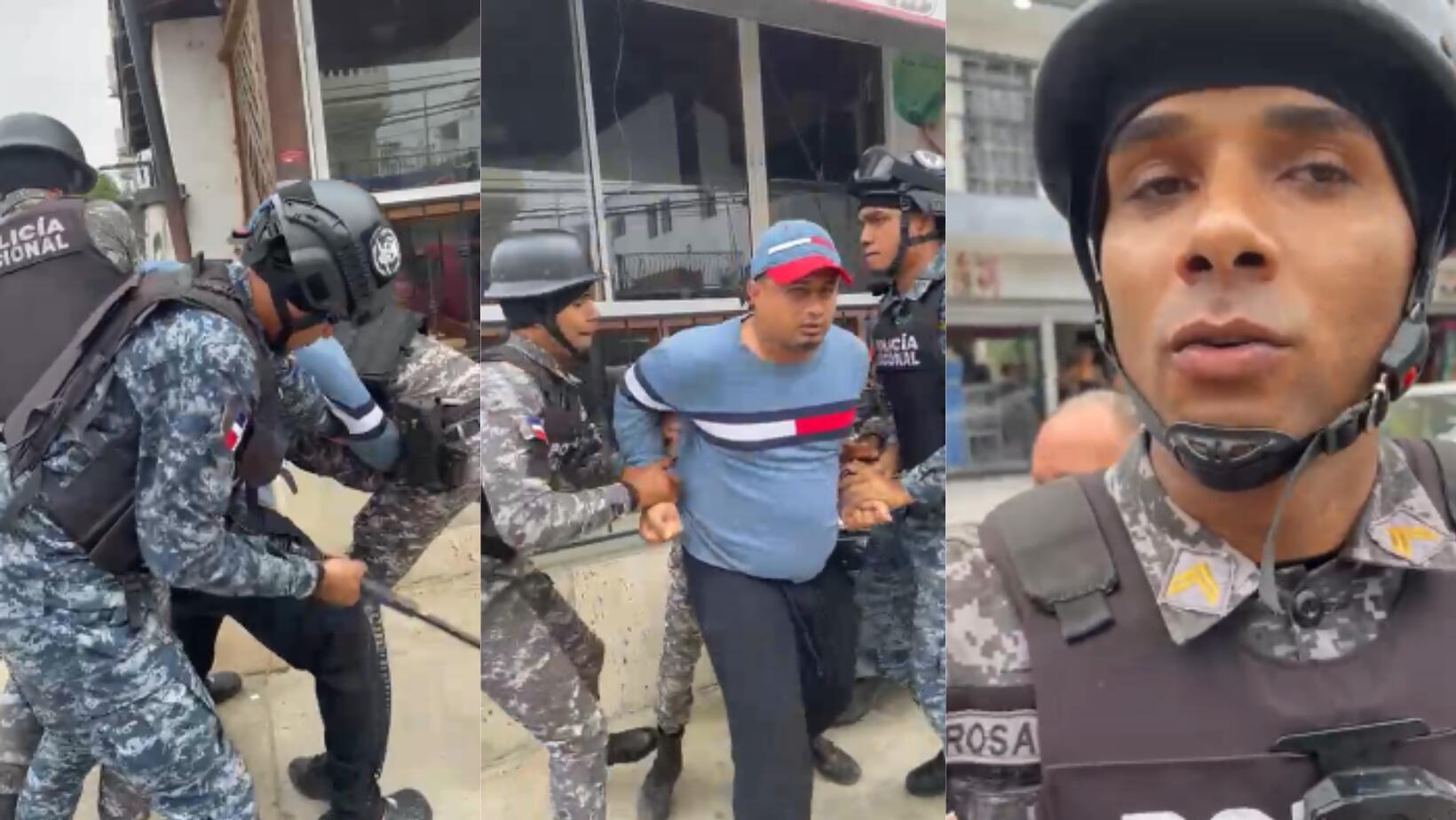 hombre agredido por agentes