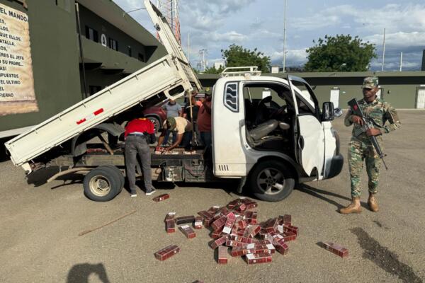 Autoridades incautan 80 mil cigarrillos ilegales en operativo en Santiago Rodríguez 