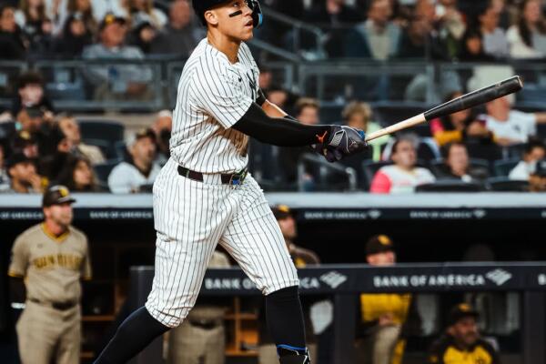 Judge, estelar jugador de los Yankees, bateó de 3-1 con dos anotadas, una impulsada y un boleto.

