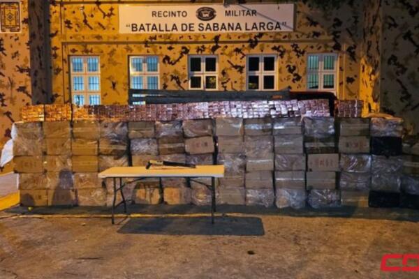 Cesfront decomisa 750,000 cigarrillos y una escopeta en operativo en Montecristi