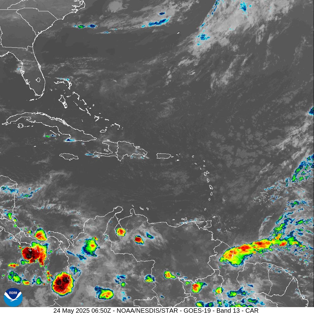 Indomet: Temperaturas calurosas y chubascos dispersos este fin de semana en RD