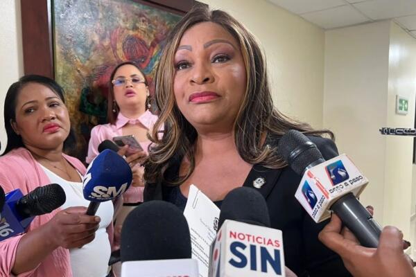 La diputada Altagracia de los Santos tras depositar proyecto de creación del Ministerio del Hombre / foto: (fuente externa)