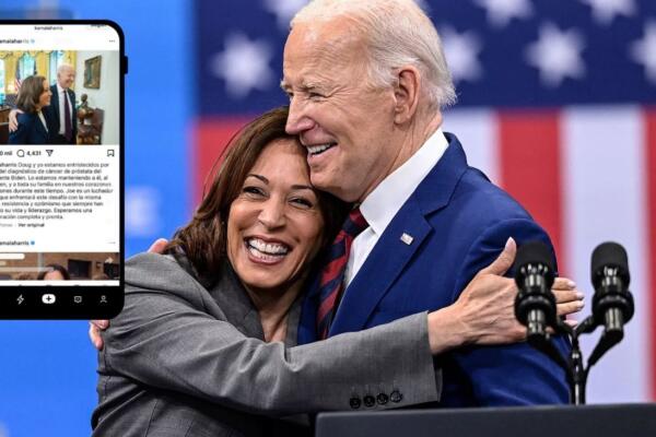 Kamala Harris, convencida que Biden afrontará el cáncer con 