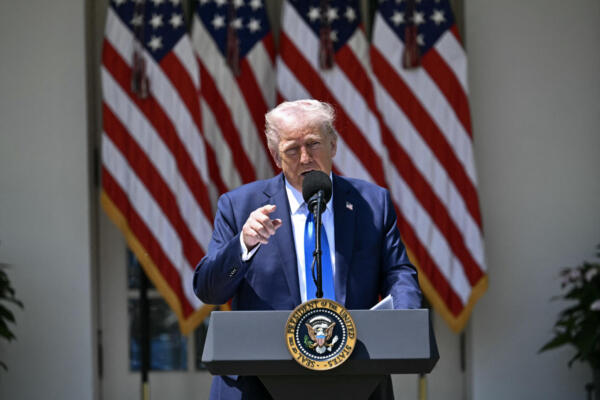 El presidente de Estados Unidos, anuncia arancel a películas. Foto: Fuente externa 