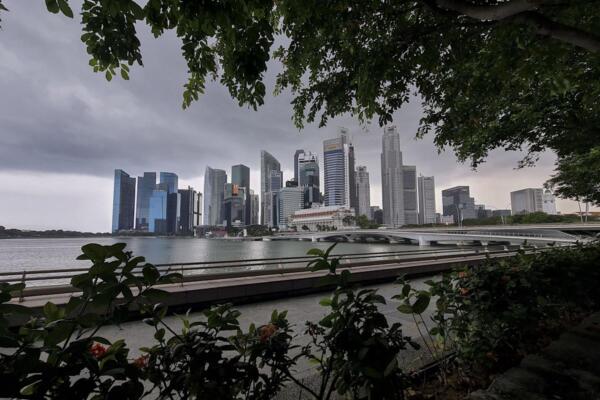 Edificios en una ciudad de Singapur: Foto: Fuente externa