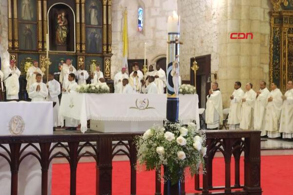 Arquidiócesis de Santo Domingo celebra eucaristía por elección del papa León XIV. (foto, fuente externa)