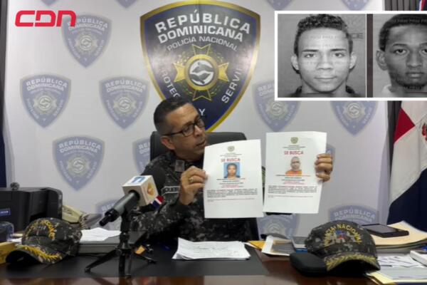 Diego Pesquira, vocero de la Policía Nacional, ofreciendo detalles del secuestro en Herrera. 