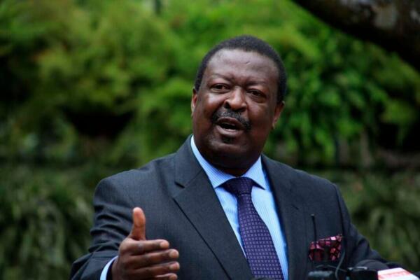 El primer secretario de Gabinete de Kenia, Musalia Mudavadi. Foto: Fuente externa