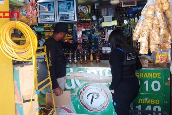 Los organismos se incautaron de 494 unidades de cigarrillos, 165 unidades de estimulantes sexuales