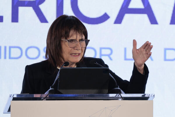 Foto de la ministra de Seguridad Nacional de Argentina, Patricia Bullrich. EFE/José Méndez