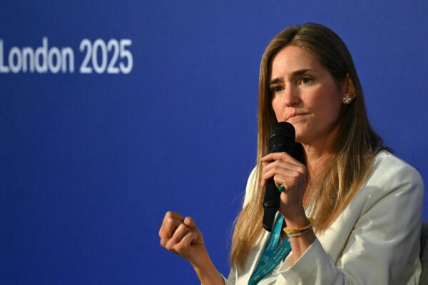 La ministra española de Energía y Medio Ambiente, Sara Aagesen. AFP