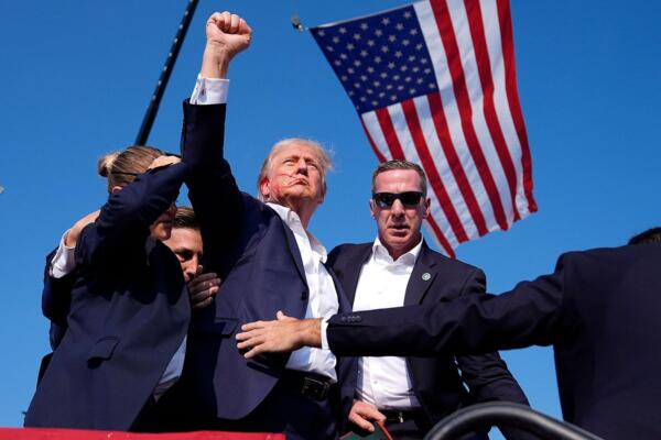 Foto del intento de asesinato a Donald Trump. Foto: Fuente externa 