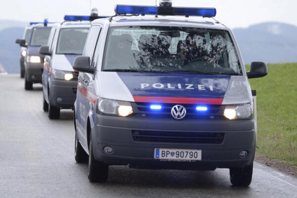 Imagen de archivo de coches de policía en Austria. EFE/Robert Jaeger
