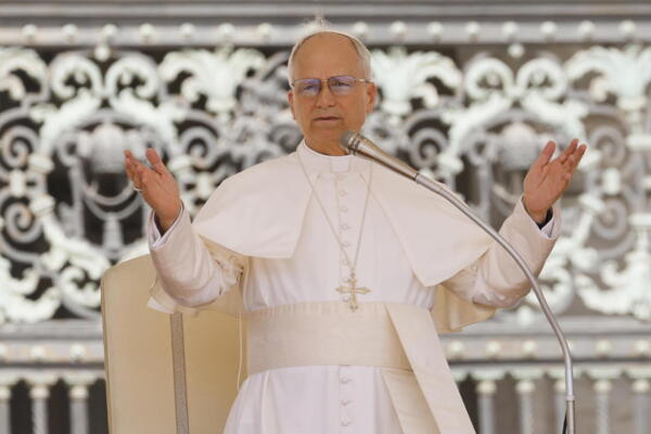 El papa León XIV durante su audiencia general. Foto: Fuente externa 