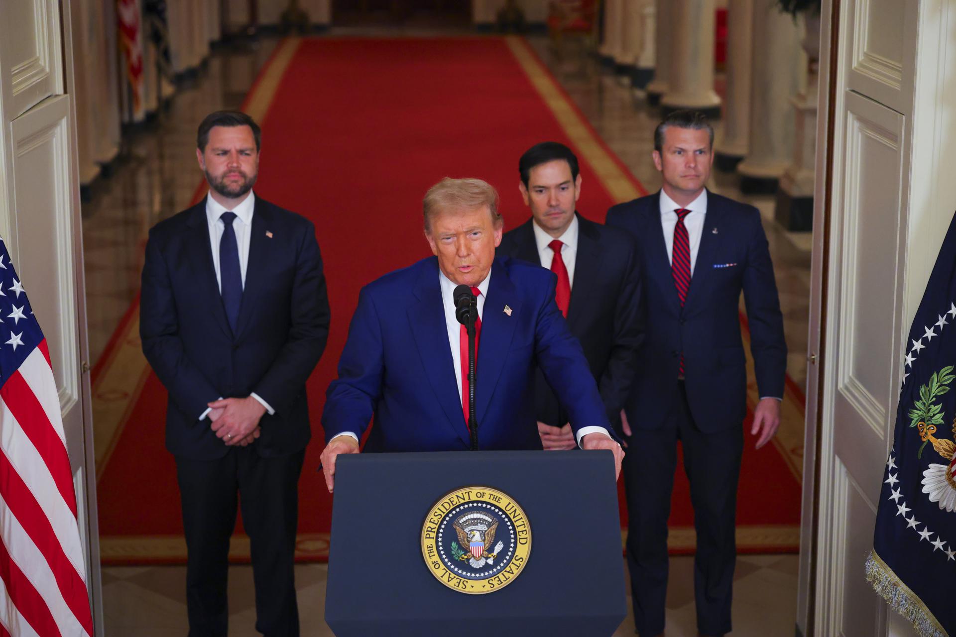 Donald Trump, dijo este sábado que "habrá paz o tragedia para Irán" tras el ataque estadounidense a instalaciones nucleares en suelo iraní.