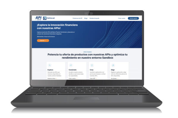 La plataforma abarca consultas de tasas de préstamos, intereses, tipos de cambio,
servicios como la validación de cuentas, entre otros.