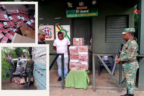 Otro decomiso de 75 cajas de cigarrillos ilegales. Foto: Fuente externa 