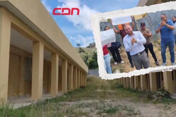 Los comunitarios denunciaron que la construcción del centro educativo se inició en el 2017 y aún está inconclusa. 
