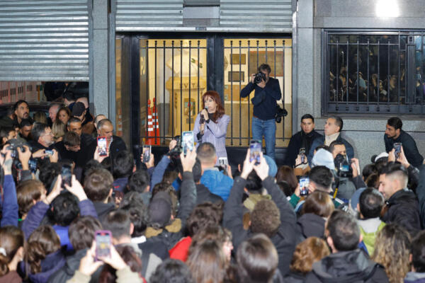 La expresidenta de Argentina Cristina Fernández de Kirchner. EFE/ Juan Ignacio Roncoroni