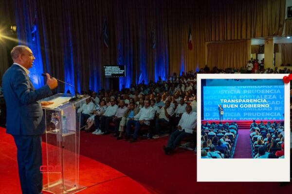 El alto dirigente político y funcionario hizo una síntesis de las ejecutorias del gobierno de Abinader. Foto: Fuente externa 