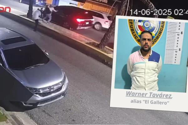 Waner Tavarez Taveras, alias El Gallero, acusado de herir de bala a un hombre. 