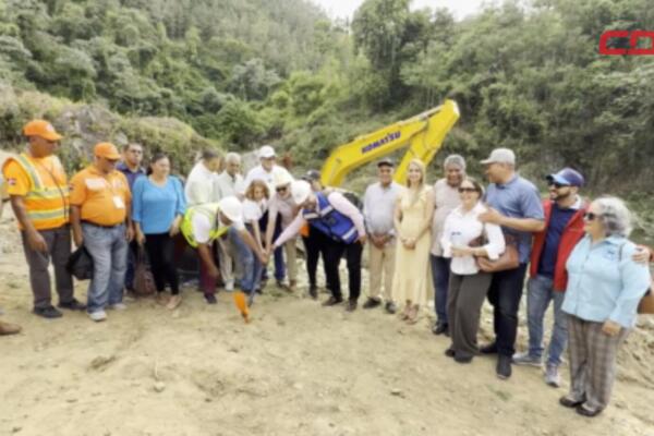 El acto del primer picazo se llevó a cabo en el paraje La Majagüita.