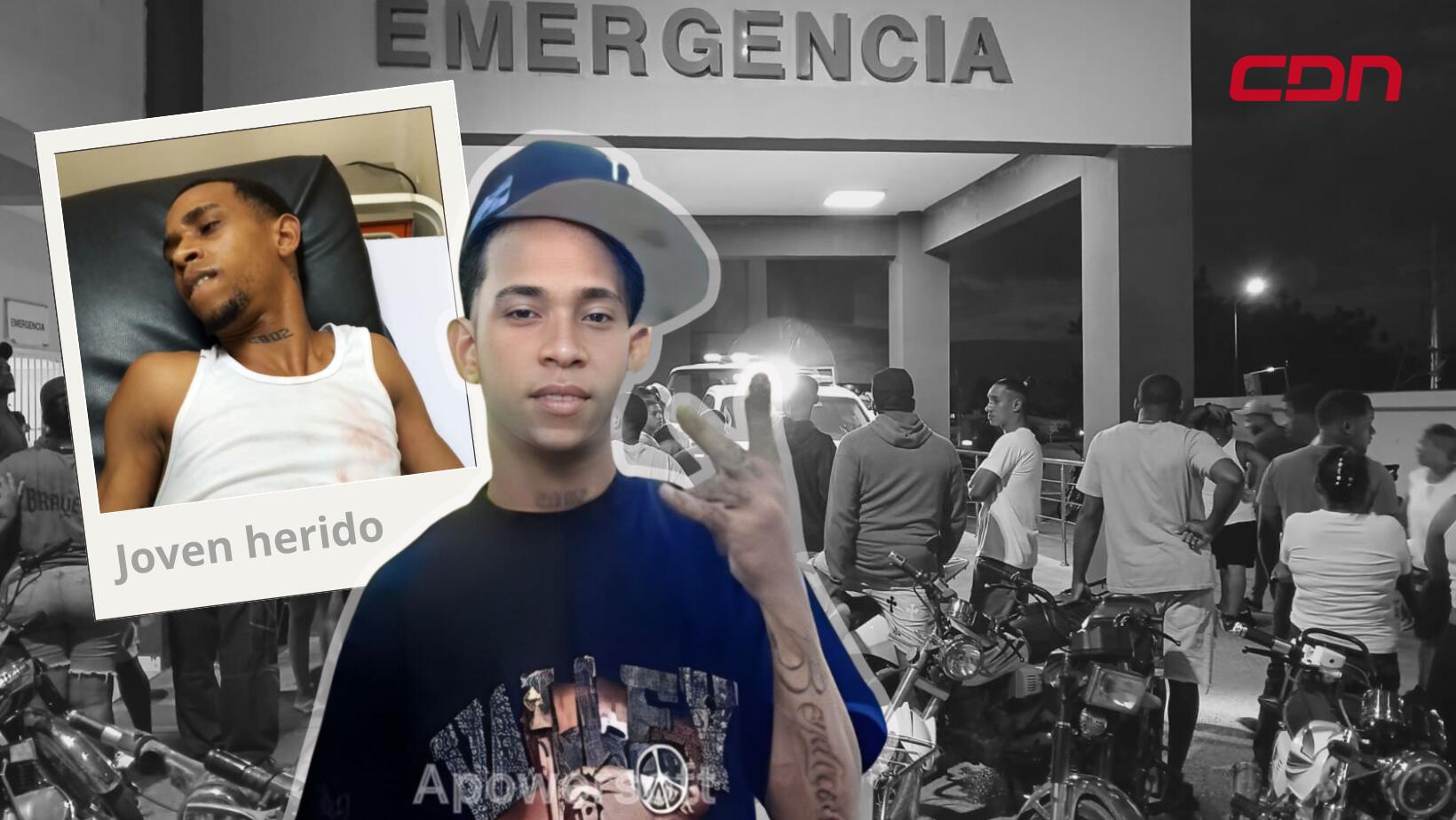 Joven herido por miembros de la Policía en Barahona