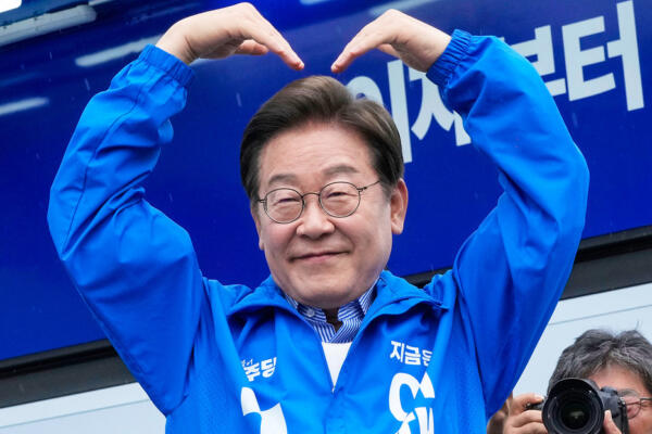 Lee Jae-myung, candidato presidencial del Partido Demócrata de Corea del Sur.
