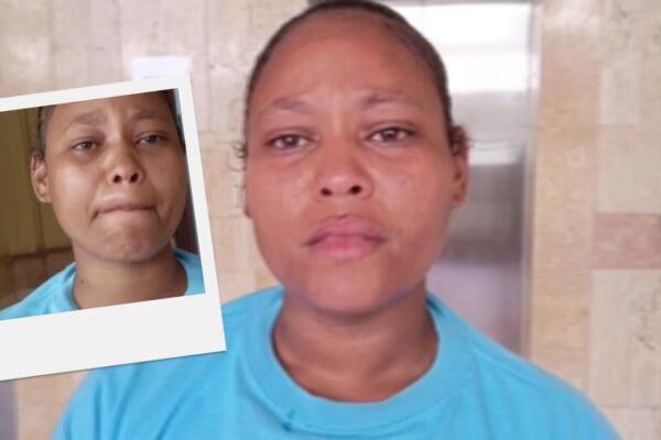 Yomaily Cabrera Martínez, madre soltera que pide les devuelvan a sus dos hijas. 