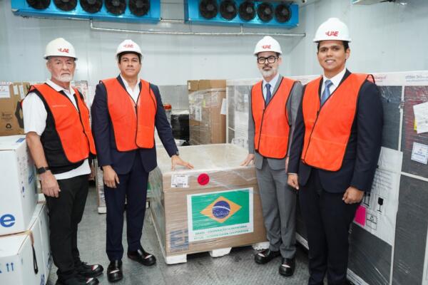 La Cancillería valoró esta donación la cual agradeció al pueblo y al gobierno del Brasil.