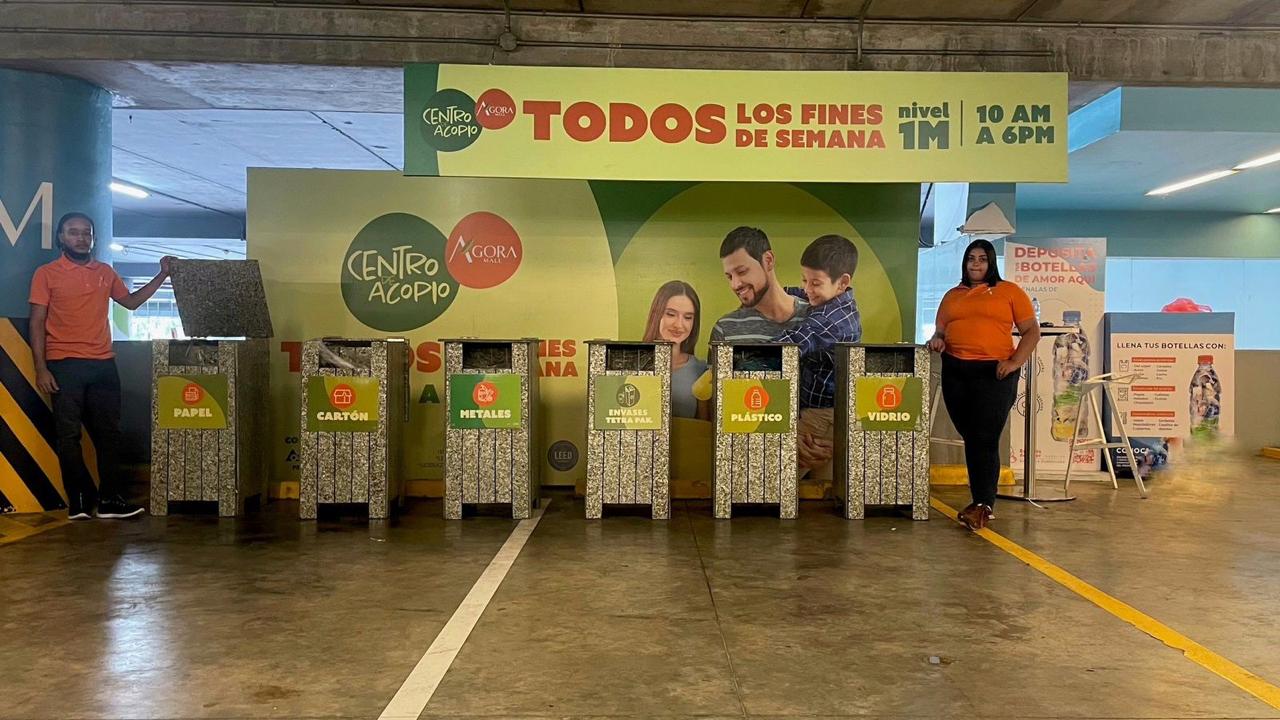 Ágora Mall y Juntos Somos Verde han logrado reciclar cerca de 3,907,303.27 millones de libras de desechos, impidiendo lleguen a vertederos.