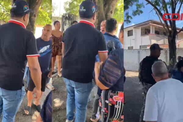 La acalorada discusión, presenciada por decenas de personas, escaló rápidamente hasta casi convertirse en una confrontación física.