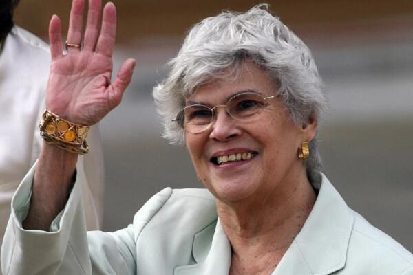 La expresidenta de Nicaragua Violeta Barrios de Chamorro. AFP