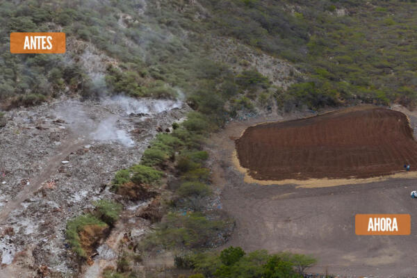 DO Sostenible finaliza cierre técnico del vertedero de Palmar de Ocoa