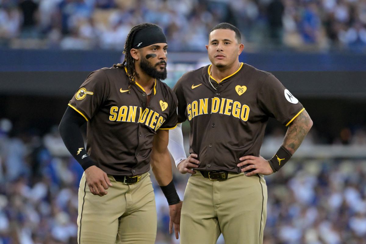 Manny Machado amenaza a los Dodgers por pelotazo a Tatis Jr.