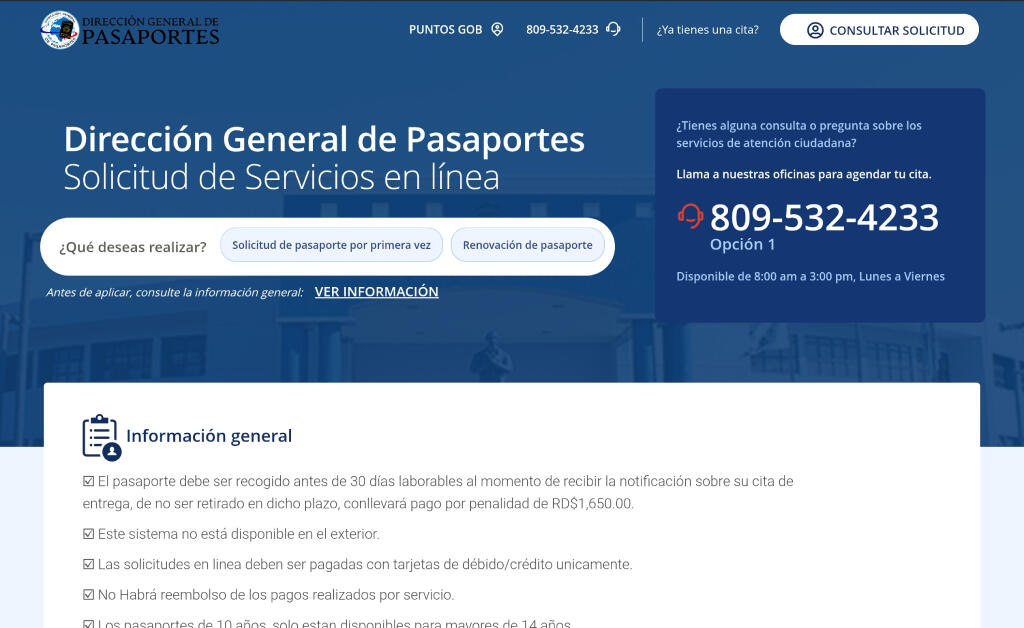 Cómo renovar tu pasaporte dominicano paso a paso desde internet