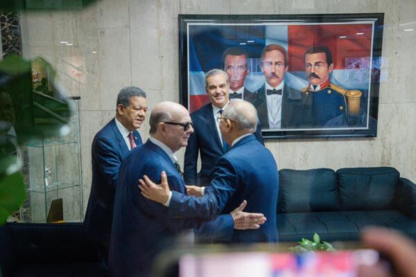 Luis Abinader, Hipólito Mejía, Leonel Fernández y Danilo Medina