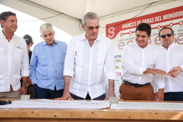 Abinader supervisa el Monorriel de Santiago y anuncia nuevas inversiones en agua potable
