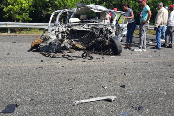 Accidentes de tránsito registrado en una carretera de RD  | Fuente externa 