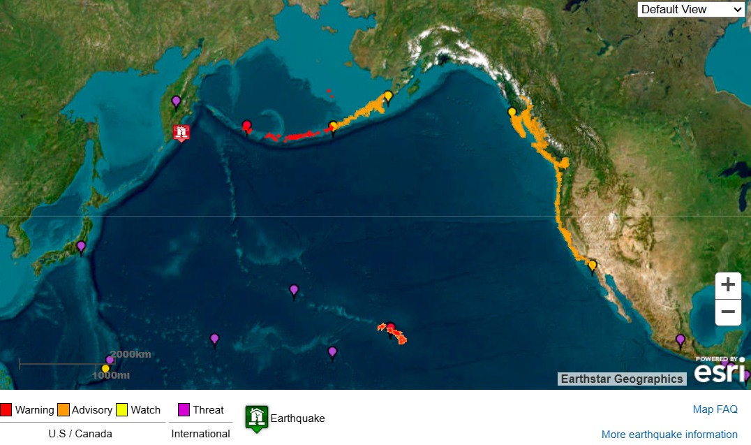 Un terremoto de magnitud 8,8 en península rusa desata alertas de tsunami en el Pacífico