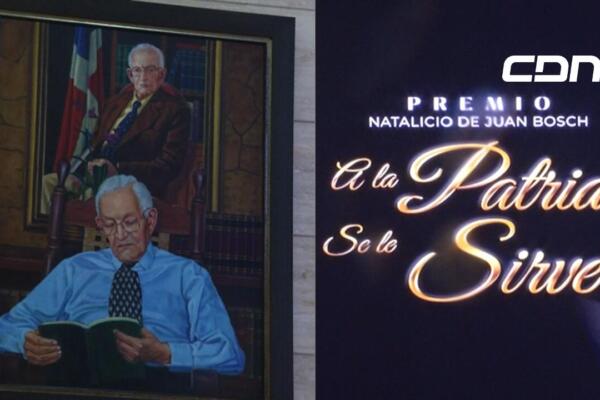 La Fundación Juan Bosch reconoció a dos dominicanos destacados en la novena edición del evento bajo el lema “A la patria se le sirve”. Foto: CDN Digital