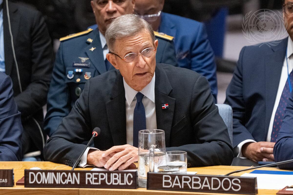 Canciller Roberto Álvarez urge al Consejo de Seguridad de la ONU a actuar ante la crisis en Haití