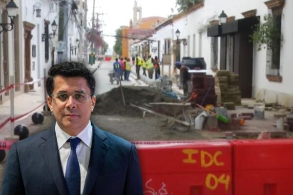David Collado exige a contratistas acelerar los trabajos en la Ciudad Colonial.