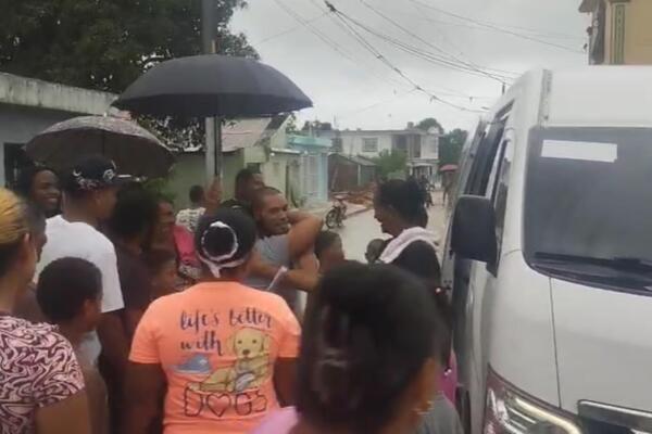 Kerlin Fajardo, dejado en libertad luego de permanecer detenido por varios meses por presunta posesión de drogas. 