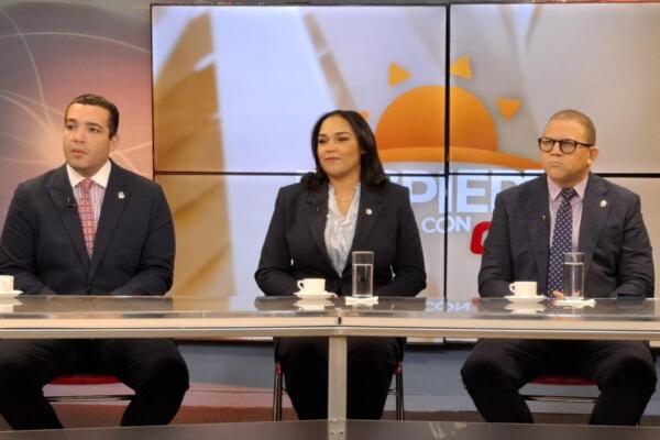 Charlie Mariotti, diputado  PLD,  Dharuelly D’ Aza, diputada PRM, Rafael Castillo,  Diputado FP
Foto: Yovanny Corporán 