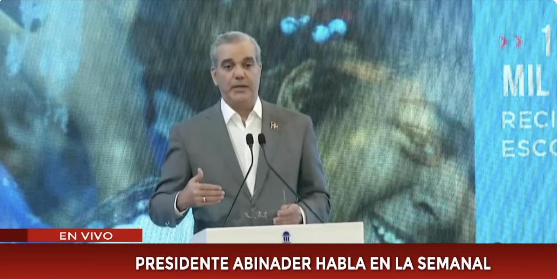 Abinader defiende niveles de inversión pública y destaca reducción de la deuda en relación al PIB